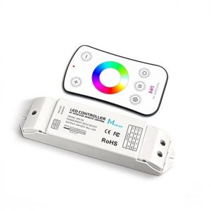 Controladora Com Função Wireless + controle remoto  RGB  5A -4CH (12V) & 120W (24V)