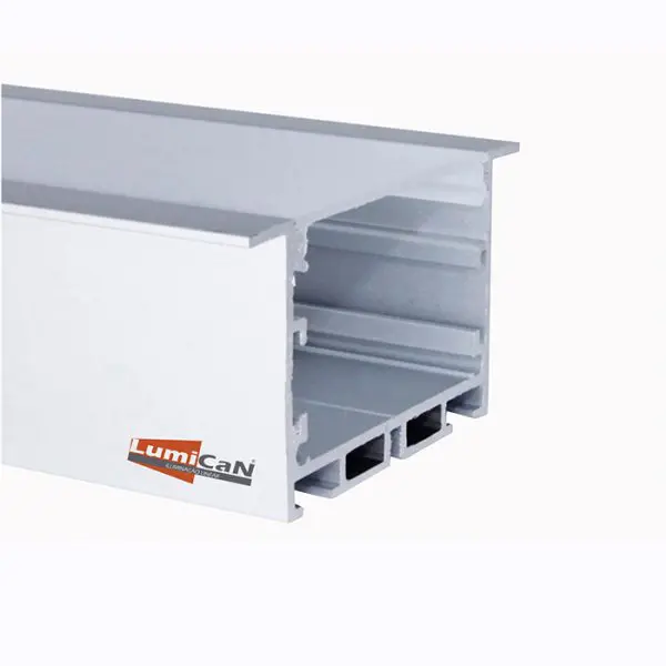 Perfil Led Alumínio Embutir 6,5cm x 3,5cm